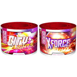 City Lights & X-Force 15's Twee cakes voor de prijs van één! Prachtige 15 shots ronde cakes.